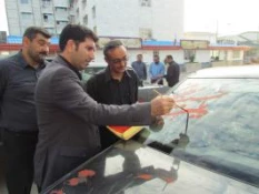 شعارنویسی اتومبیل به مناسبت محرم 8