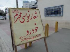 شعارنویسی اتومبیل به مناسبت محرم 10